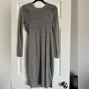 Grey knee length maternity dress. Size XS.